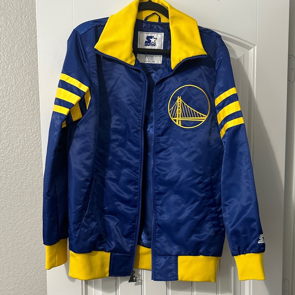 STARTER Blue and Yellow Zip-Up Jacket